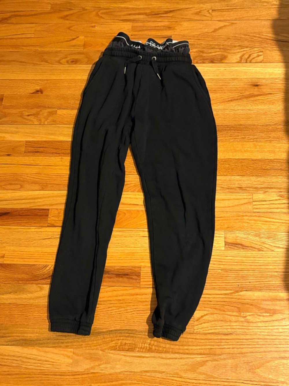 Black Jogger Pants with Elastic Waistband